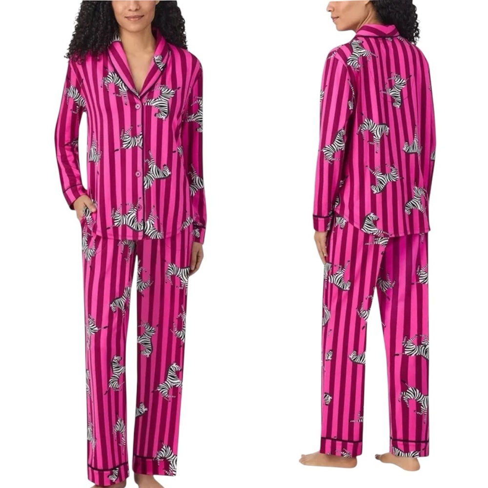 Room Service Womens 2-Piece Shawl Collar Pajama Set